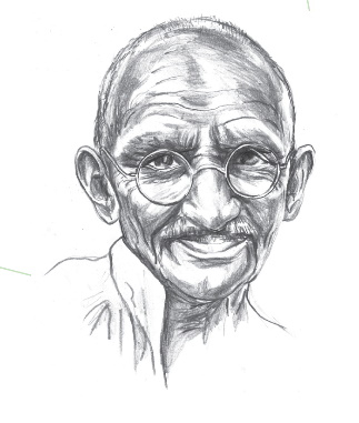 Mahatma Gandhi ha sviluppato la non-violenza come ideale per tutto il mondo