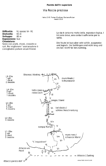 [Topo Via Roccia preziosa]